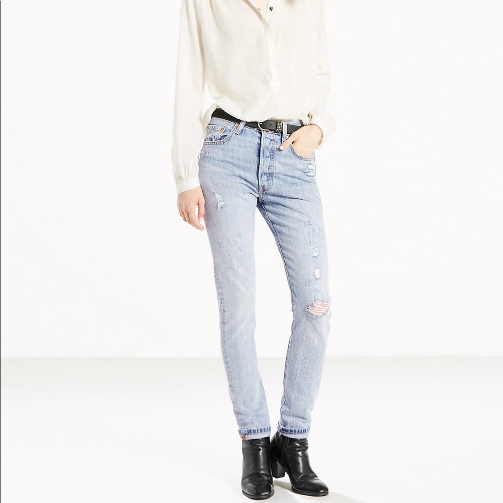 Levi’s 501 Skinny Jeans in clear minds
